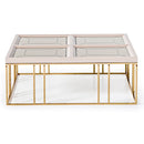 Lfr-Crma201-141 Aico Furniture Carmela Carmela Cocktail Table Shimmer Ivory - Furniture Now (CA)