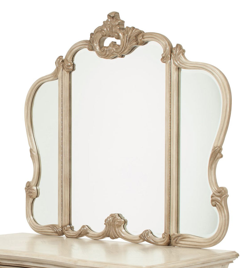 Aico Platine de Royale Vanity Mirror in Champagne - Furniture Now (CA)