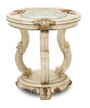 Aico Platine de Royale Chairside Table in Champagne - Furniture Now (CA)
