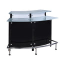 Keystone Glass Top Bar Unit Black - Furniture Now (CA)