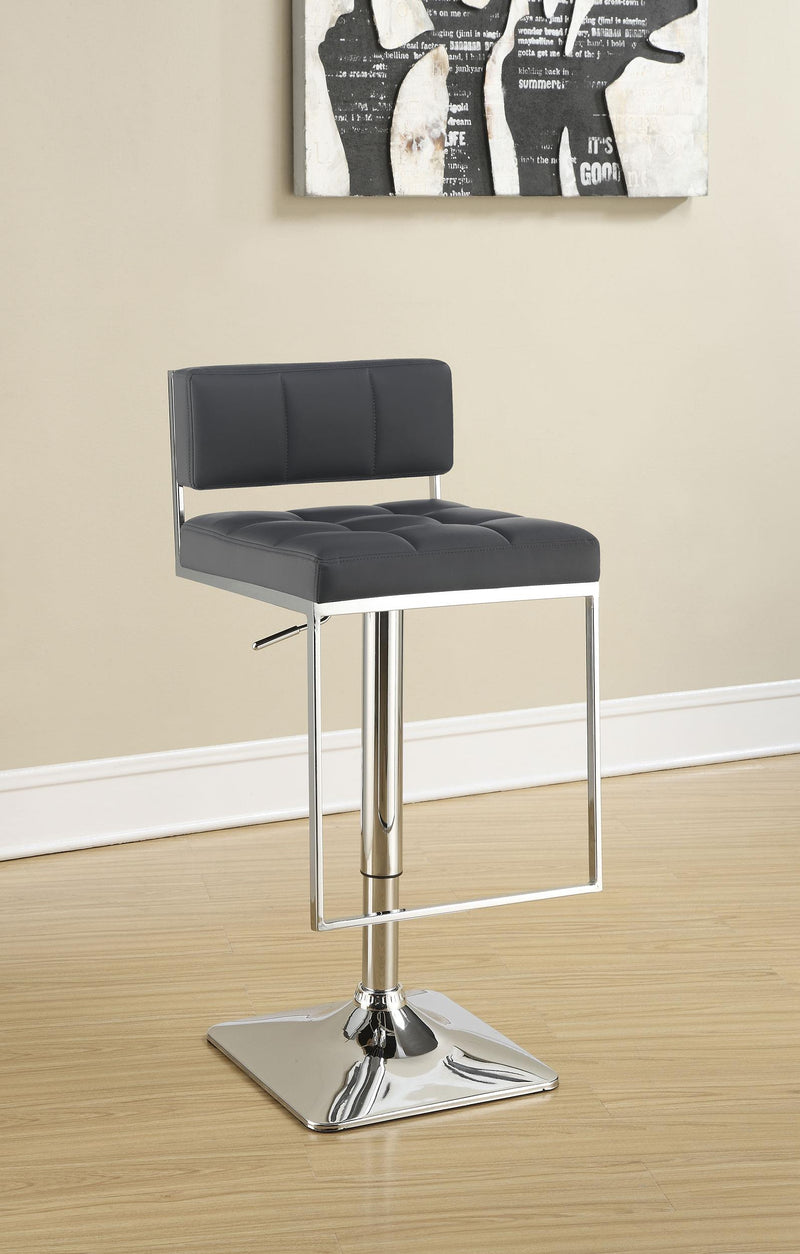 Alameda Adjustable Bar Stool Chrome and Grey - Furniture Now (CA)