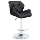 Berrington Adjustable Bar Stools Chrome and Black (Set of 2) - Furniture Now (CA)