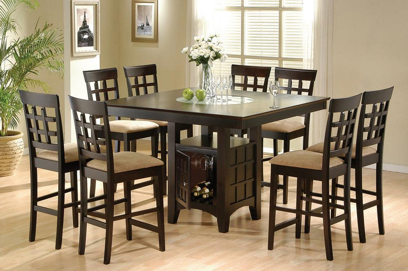 Gabriel 9-piece Square Counter Height Dining Set Cappuccino - Furniture Now (CA)