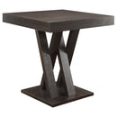 Freda Square Counter Height Table Cappuccino - Furniture Now (CA)