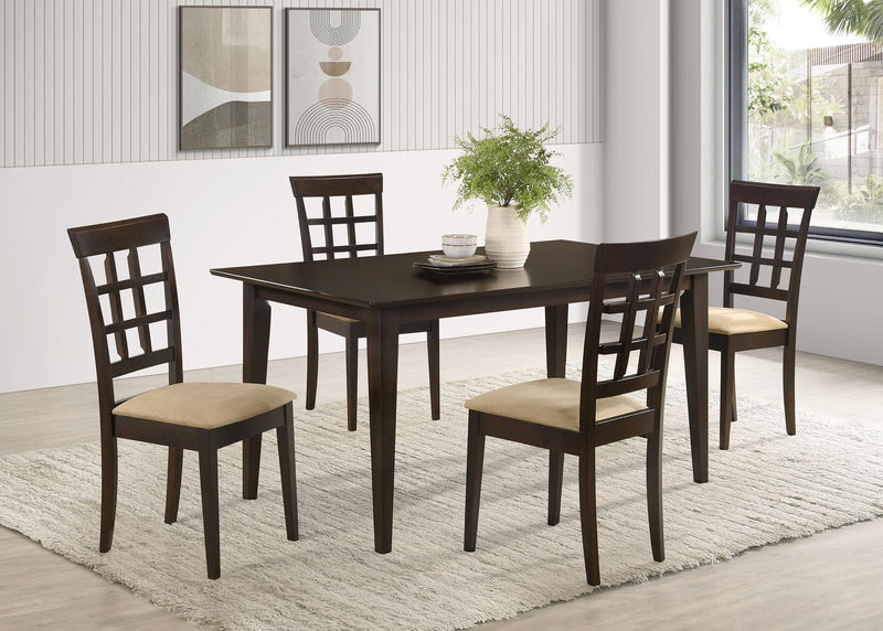 Gabriel 5-piece Rectangular 59-inch Dining Set Cappuccino - Furniture Now (CA)