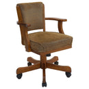 Mitchell Upholstered Game Chair Olive-brown and Amber - Furniture Now (CA)