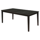 Louise Rectangular Dining Table with Extension Leaf Black - Furniture Now (CA)