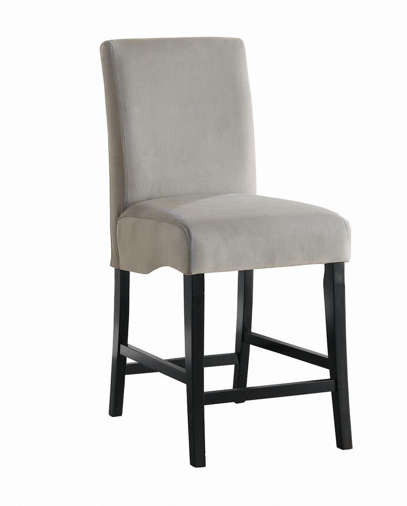 Stanton Upholstered Counter Height Chairs Grey and Black (Set of 2) - Furniture Now (CA)