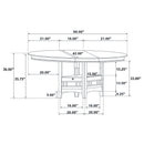 Lavon 5 Pc Counter Height Dining Sets - Furniture Now (CA)