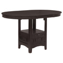 Lavon Oval Counter Height Table Espresso - Furniture Now (CA)