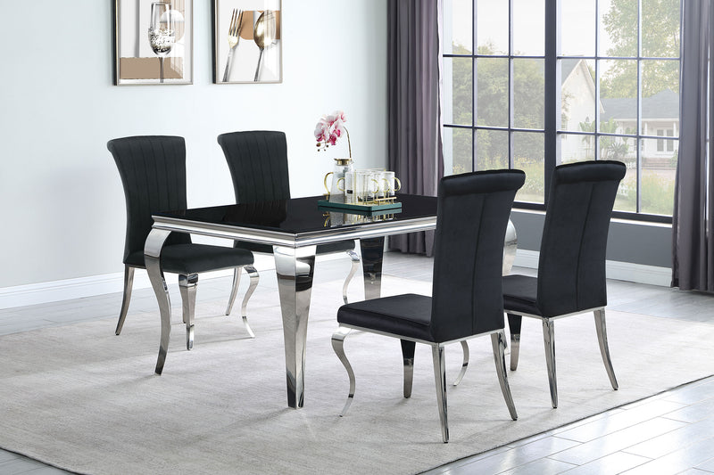 Carone 5 Pc Dining Sets Black - Furniture Now (CA)