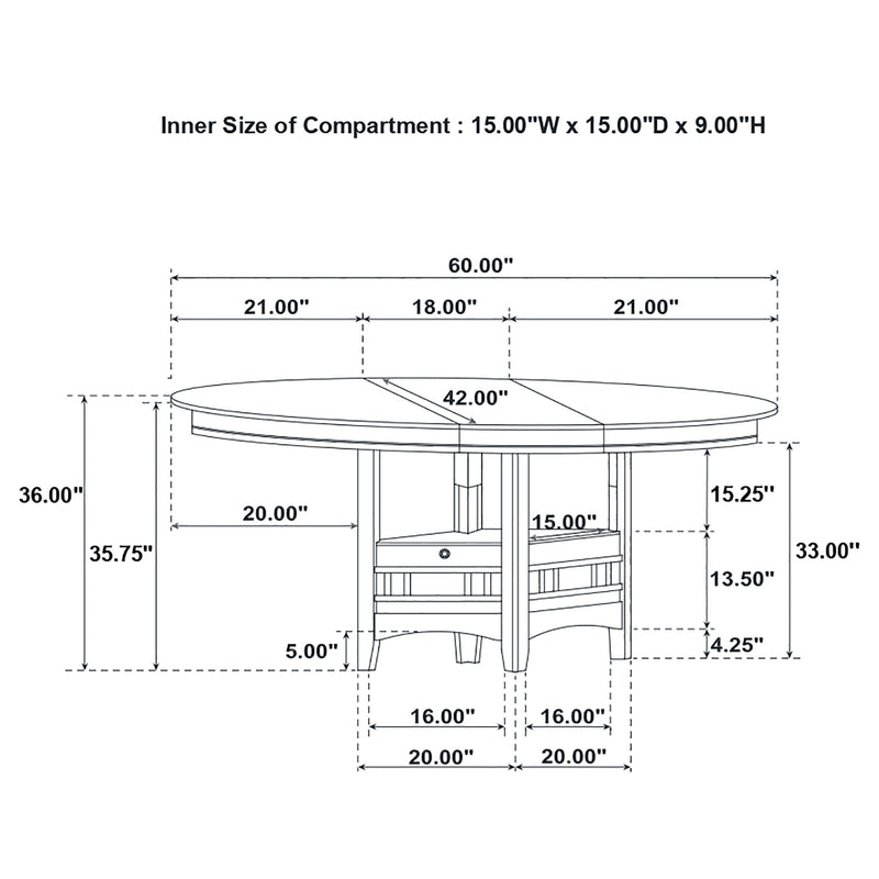 Lavon 5 Pc Counter Height Dining Sets - Furniture Now (CA)