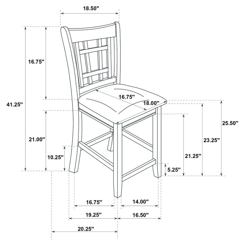 Lavon 5 Pc Counter Height Dining Sets - Furniture Now (CA)