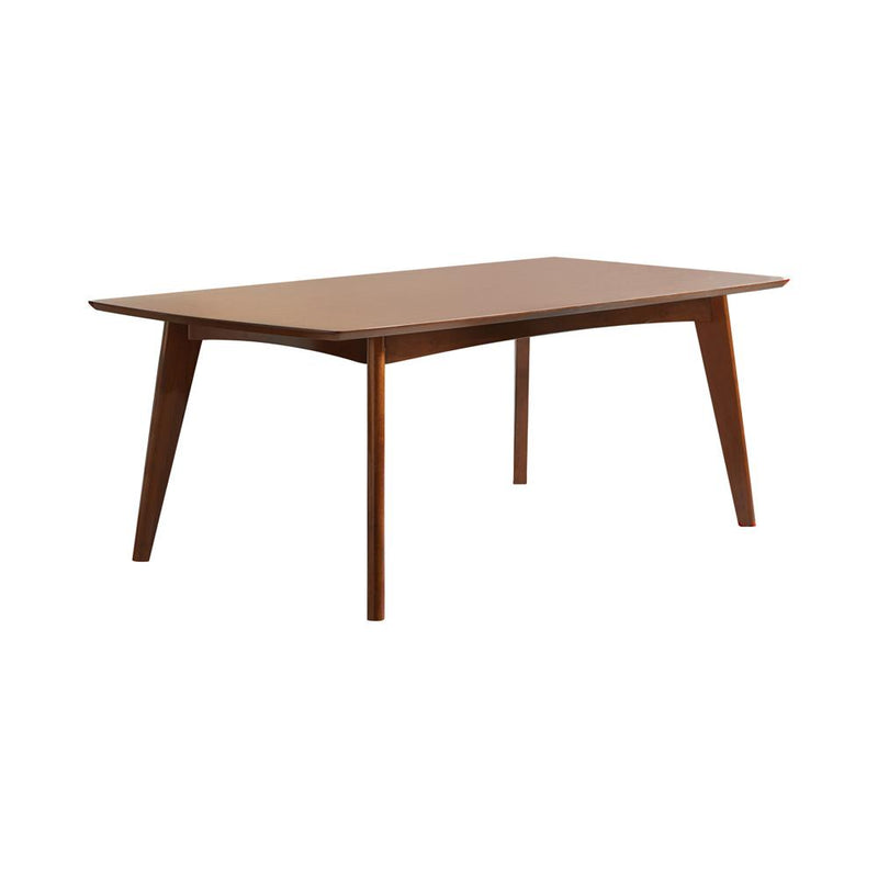 Malone Rectangular Dining Table Dark Walnut - Furniture Now (CA)