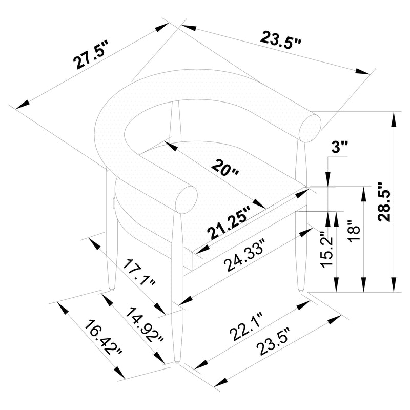 Edson 5 Pc Dining Set - Furniture Now (CA)