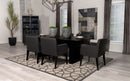 Catherine Rectangular Double Pedestal Dining Table Black - Furniture Now (CA)