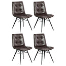 Aiken Upholstered Tufted Side Chairs Brown (Set of 4) - Furniture Now (CA)