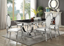 Antoine Rectangular Glass Top Dining Set Chrome - Furniture Now (CA)