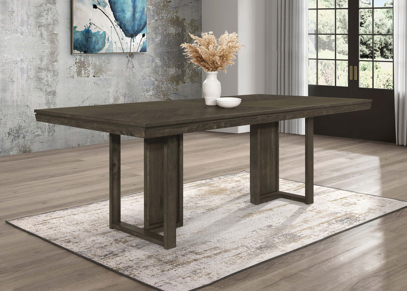 Kelly Rectangular Dining Table Dark Grey - Furniture Now (CA)