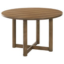 Crestmore 5-piece 46-inch Round Wood Dining Table Set Walnut - Furniture Now (CA)