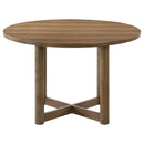 Crestmore 5-piece 46-inch Round Wood Dining Table Set Walnut - Furniture Now (CA)