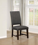 Twain Upholstered Side Chairs Warm Grey (Set of 2) - Furniture Now (CA)