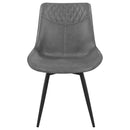Brassie Upholstered Side Chairs Grey (Set of 2) - Furniture Now (CA)