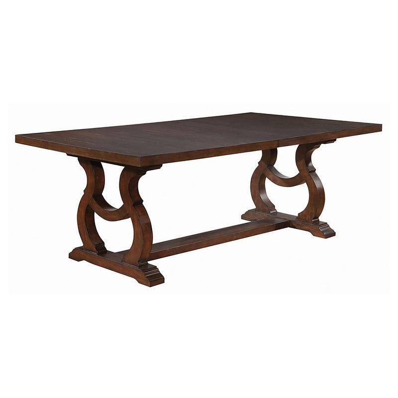 Brockway Trestle Dining Table Antique Java - Furniture Now (CA)