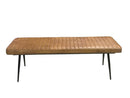 Misty Cushion Side Bench Camel and Black - Furniture Now (CA)
