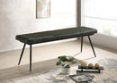 Partridge Cushion Bench Espresso and Black - Furniture Now (CA)