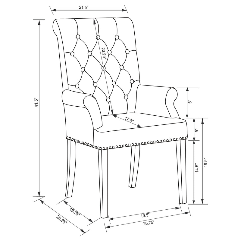 Alana Arm Chairs - Furniture Now (CA)