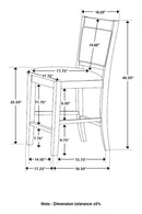 Dewey 5 Pc Counter Height Dining Sets - Furniture Now (CA)