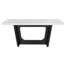 Sherry Rectangular Marble Top Dining Table set - Furniture Now (CA)