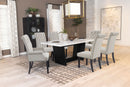 Sherry Rectangular Marble Top Dining Table set - Furniture Now (CA)