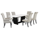 Sherry Rectangular Marble Top Dining Table set - Furniture Now (CA)