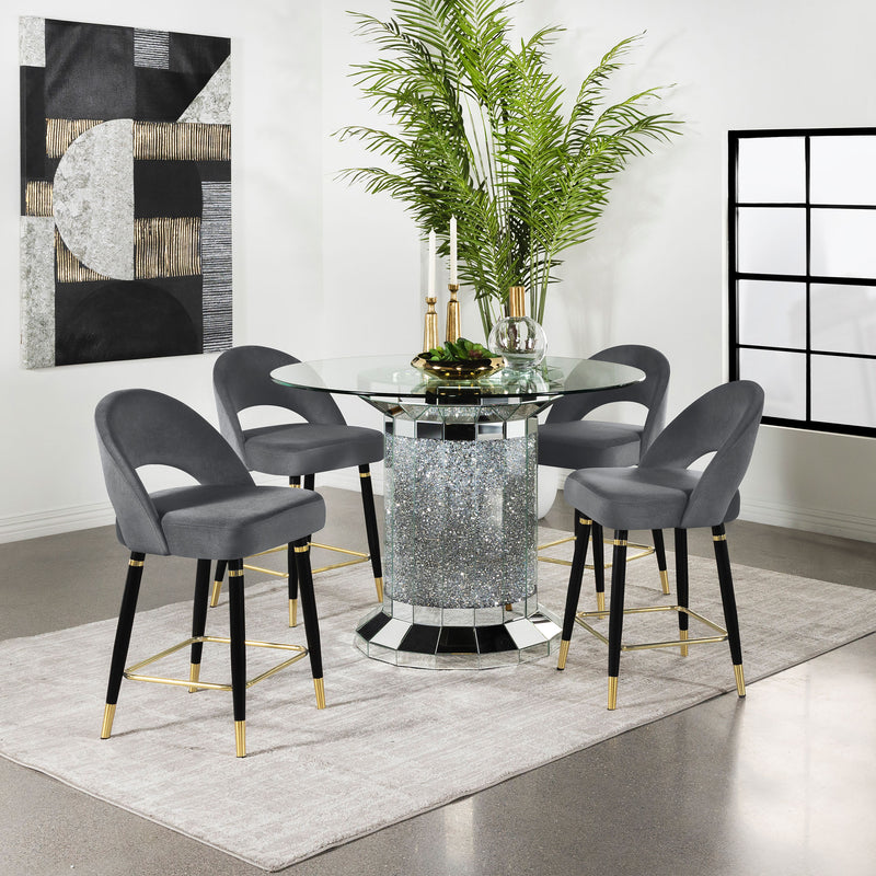 Ellie 5 Pc Counter Height Dining Sets Gray - Furniture Now (CA)