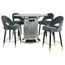Ellie 5 Pc Counter Height Dining Sets Gray - Furniture Now (CA)