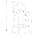 Ellie 5 Pc Counter Height Dining Sets Gray - Furniture Now (CA)