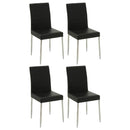 Maston Upholstered Dining Chairs Black (Set of 4) - Furniture Now (CA)