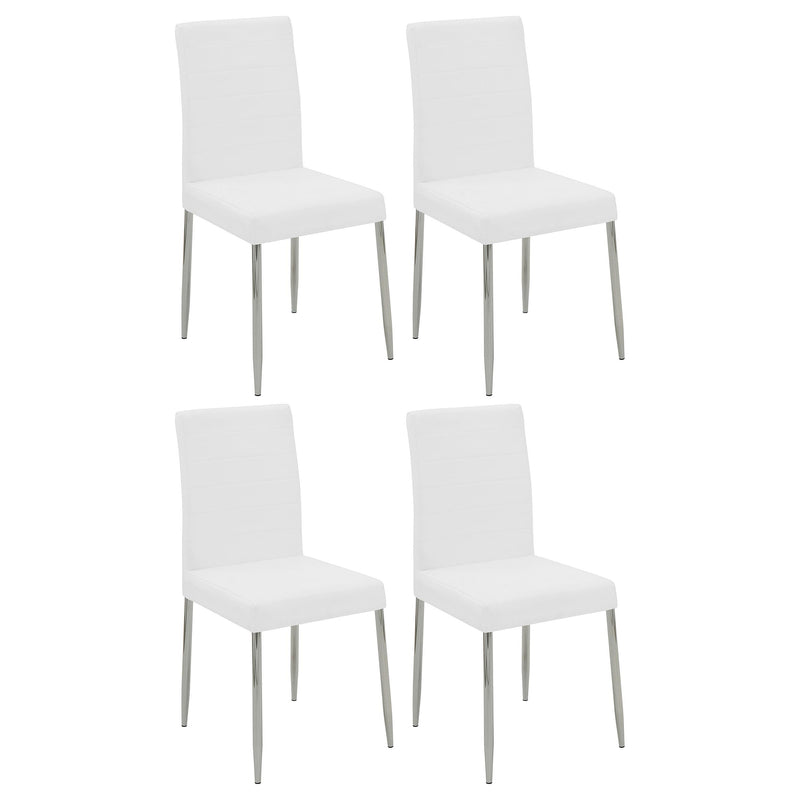 Maston Upholstered Dining Chairs White (Set of 4) - Furniture Now (CA)