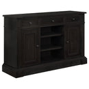 Phelps 2-door Rectangular Server Antique Noir - Furniture Now (CA)