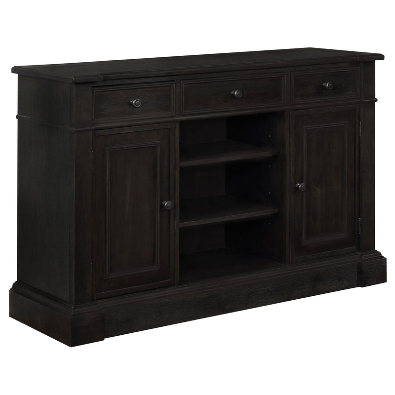 Phelps 2-door Rectangular Server Antique Noir - Furniture Now (CA)