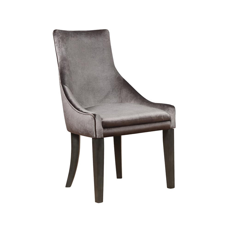 Phelps Upholstered Demi Wing Chairs Grey (Set of 2) - Furniture Now (CA)