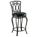 Adamsville Upholstered Swivel Counter Height Stool Black - Furniture Now (CA)