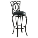 Adamsville Upholstered Swivel Bar Stool Black - Furniture Now (CA)