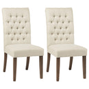 Douglas Tufted Back Dining Chairs Vineyard Oak (Set of 2) - Furniture Now (CA)
