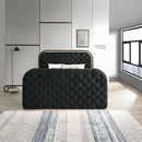 Eastern King Bed w/LED, Fireplace & TV Cabinet