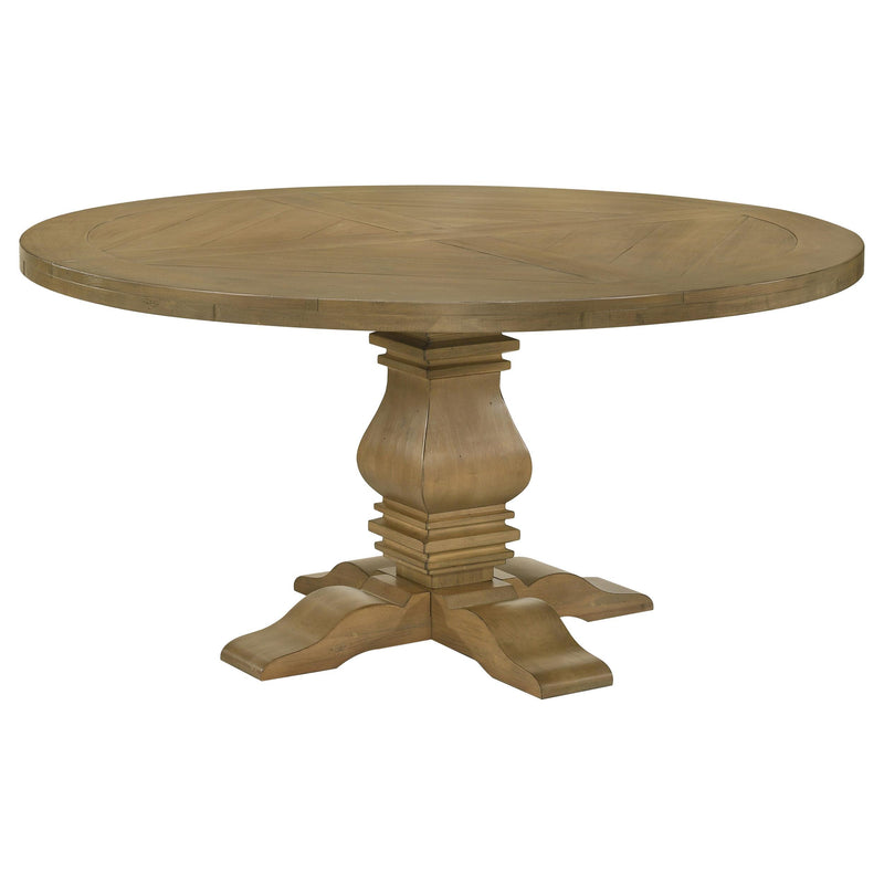 Florence 5-piece Round Dining Table Set Rustic Honey - Furniture Now (CA)