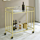 Cara Rectangular Glass Bar Cart - Furniture Now (CA)