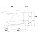 Aldrich 5 Pc Counter Height Dining Set - Furniture Now (CA)